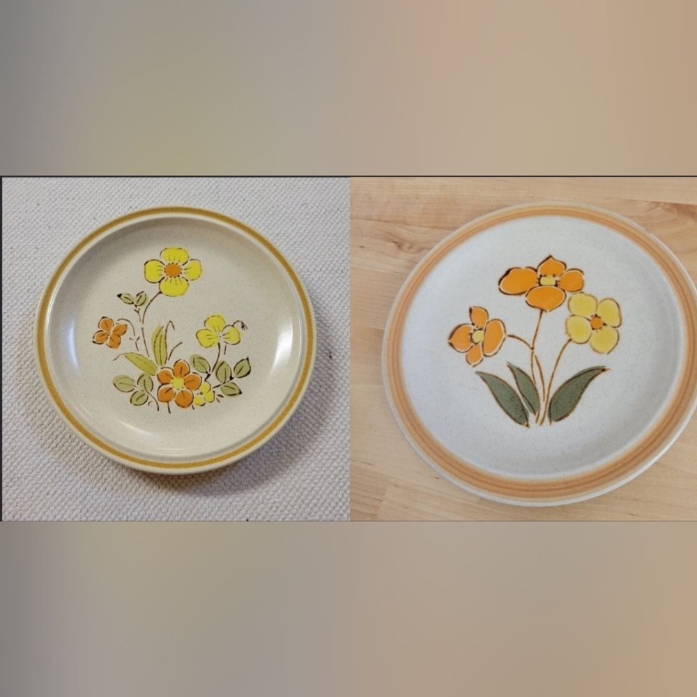 Heartside Garden Stonewear Bundle of 2 Plates